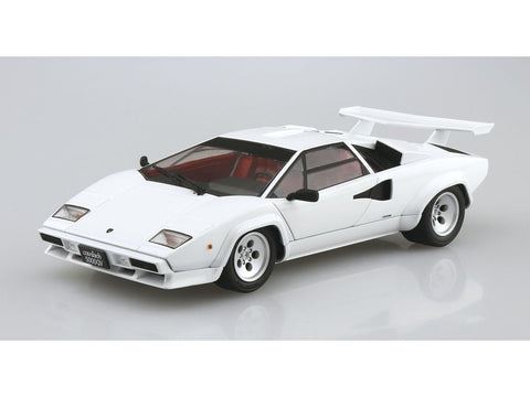 Aoshima Lamborghini Countach 5000 QV 1985/88 1/24 surenkamas modelis