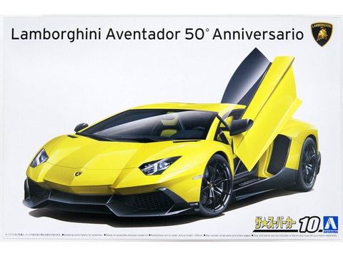 Aoshima Lamborghini Aventador 50° Anniversario 1/24 surenkamas modelis