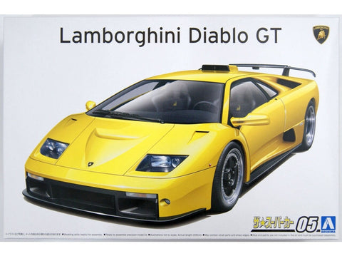 Aoshima Lamborghini Diablo GT 1/24 plastikinis modelio rinkinys