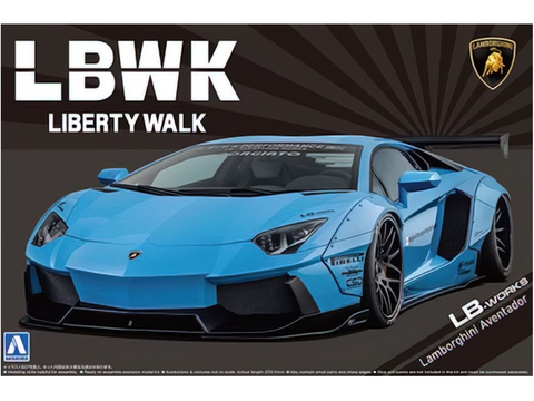Aoshima LB-Works Lamborghini Aventador Ver.1 surenkamas plastikinis modelis