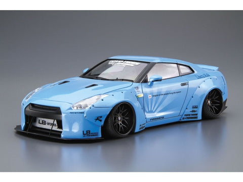 Aoshima Nissan GT-R R35 LB Works Ver.1 1/24 plastikinis surinkimo rinkinys