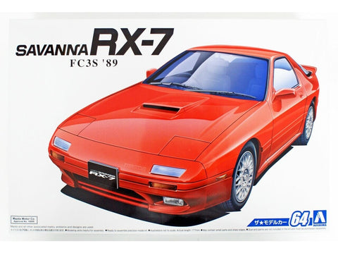 Aoshima Mazda RX-7 FC3S 1989 1/24 plastikinis surenkamas modelis