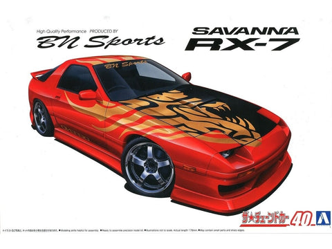 Aoshima Mazda RX-7 FC3S BN Sports 1989 1/24 surenkamas modelis