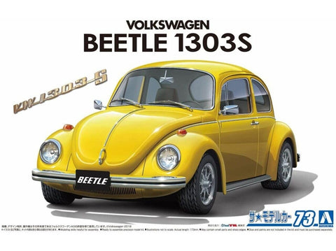Aoshima Volkswagen Beetle 1303S 1973 1/24 plastikinis surenkamas rinkinys