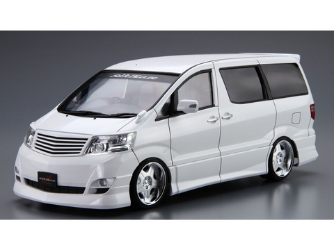 Aoshima Toyota Alphard 2005 Silk Blaze 1/24 surinkimo rinkinys MNH/ANH10 15W