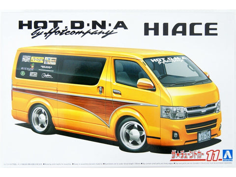 Aoshima Toyota Hiace 2012 TRH200V 1/24 plastikinis surenkamas modelis