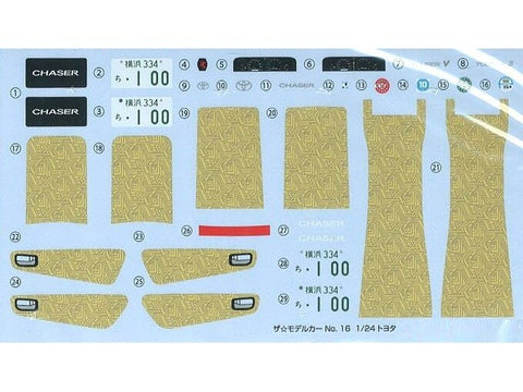 Aoshima Toyota Chaser JZX100 Tourer V ’98 1/24 plastikinis modelis