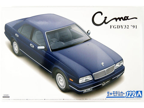Aoshima Nissan Cima 1991 Type III Limited L AV 1/24 surenkamas modelis