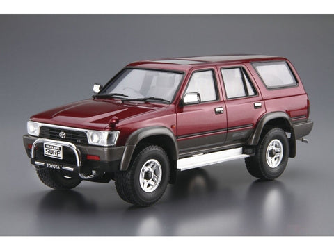 Aoshima Toyota Hilux Surf VZN130G SSR-X Wide Body 1991 1/24 surinkimo rinkinys