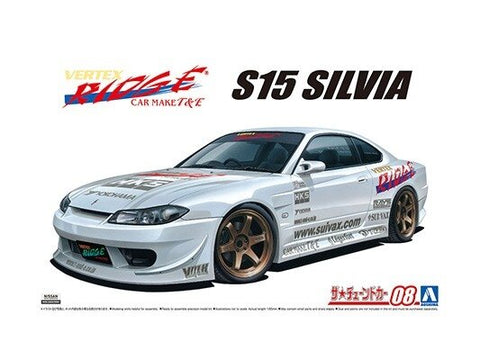 Aoshima Nissan Silvia S15 Vertex 1999 1/24 plastikinis surinkimo rinkinys