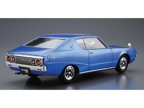 Aoshima Nissan Skyline 2000GT-X KGC110 1974 1/24 surenkamas plastikinis modelis