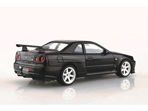 Aoshima Nissan Skyline R34 GT-R V-Spec II '02 1/24 surenkamas su custom ratais