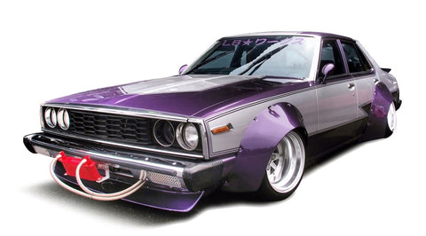 Aoshima Nissan Skyline LB Works Japan 4 durų 1/24 modelio rinkinys