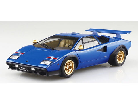 Aoshima Lamborghini Countach Walter Wolf V2 1/24 surinkimo modelis 06383