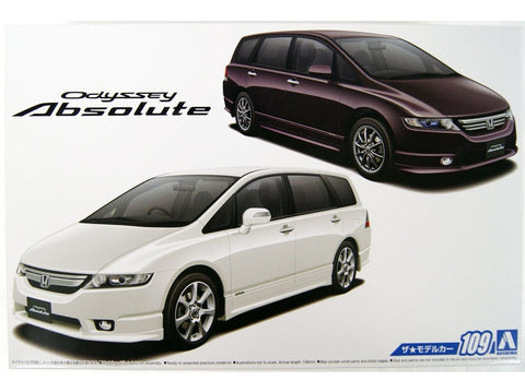 Aoshima Honda Odyssey Absolute 1/24 ankstyvas/vėlyvas surinkimo rinkinys