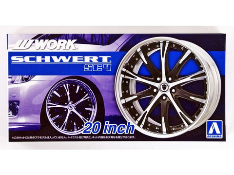 Aoshima Work Schwart SC4 20" ratlankių rinkinys 1/24 (05276)