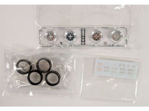 Aoshima Mark I 14'' (4H) ratų komplektas 1/24 (05387)