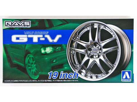 Aoshima Volk Racing GT-V 19" ratų komplektas 1/24 mastelio 05462