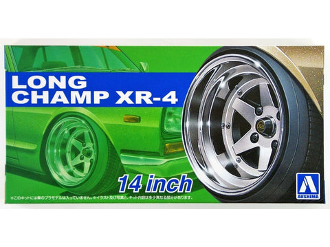 Aoshima Longchamp XR-4 14" ratlankių rinkinys, mastelis 1/24 (05257)