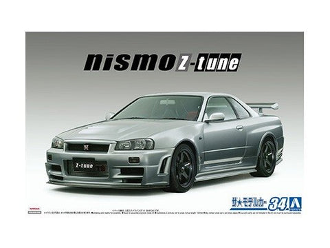 Aoshima Nissan Skyline GT‑R Nismo BNR34 1/24 surinkimo rinkinys 05831