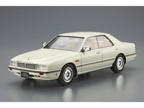 Aoshima Nissan Cima Y31 Type II Limited 1990 1/24 surinkimo modelis