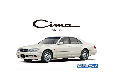 Aoshima Nissan Cima Y33 1996 1/24 surenkamas plastikinis modelis