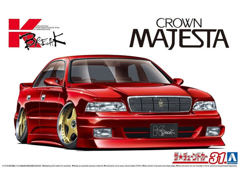 Aoshima K-Break Toyota Crown Majesta UZS141 ’91 1/24 surenkamas modelis
