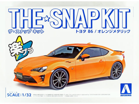 Aoshima Toyota 86 Snap Kit, oranžinė metalik, 1/32 (05419)