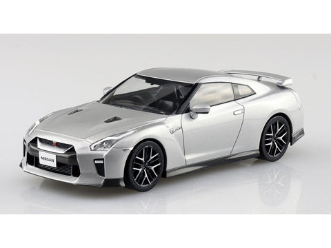 Aoshima Snap Kit Nissan GT‑R R35 1/32, Ultimate Metal Silver 05641