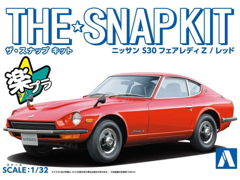 Aoshima Nissan Fairlady Z S30, raudonas, 1/32 Snap Kit (06256)
