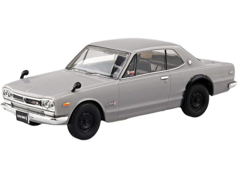 Aoshima Nissan Skyline 2000GT-R sidabrinis 1/32 plastikinis surinkimo rinkinys