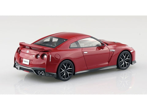 Aoshima Snap Kit Nissan GT‑R R35 1/32 plastikinis modelis, raudonas