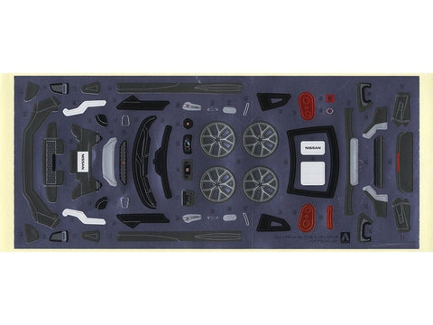 Aoshima Snap Kit Nissan GT‑R R35 1/32 plastikinis modelis, raudonas