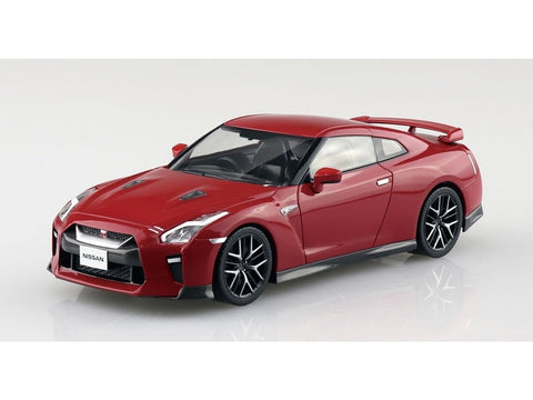 Aoshima Snap Kit Nissan GT‑R R35 1/32 plastikinis modelis, raudonas