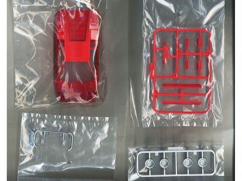 Aoshima Lamborghini Countach LP400 1/32 surenkamas modelis, raudonas