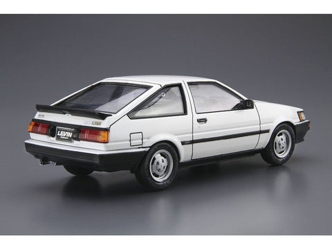 Aoshima Toyota AE85 Corolla Levin 1500SR 1984 1/24 surenkamas modelis