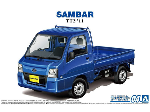 Aoshima Subaru Sambar TT2 2011 1/24 plastikinis surinkimo rinkinys