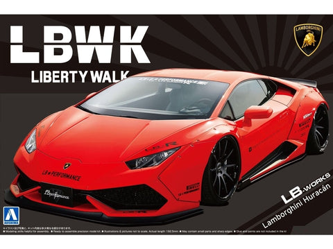 Aoshima Lamborghini Huracan Liberty Walk Ver.1 – surenkamas rinkinys (05988)