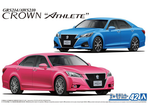 Aoshima Toyota Crown Athlete G 2015 1/24 surenkamas plastikinis modelis 05876