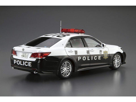 Aoshima Toyota Crown policijos patrulinis 1/24 surenkamas modelis