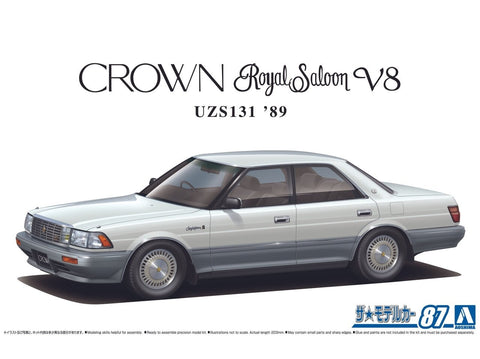 Aoshima Toyota Crown Royal Saloon UZS131 1989 1/24 plastikinis modelis