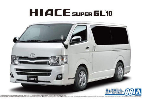 Aoshima Toyota Hiace Super GL TRH200V 2010 1/24 plastikinis surinkimo rinkinys
