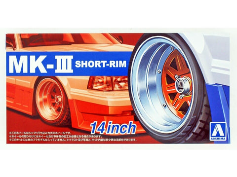 Aoshima Mark III Shallow Rim 14'' ratų komplektas 1:24