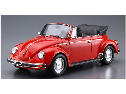 Aoshima Volkswagen Beetle 1303S kabrioletas 1975 1/24 surenkamas modelis