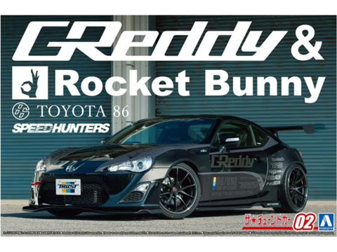Aoshima Toyota 86 ZN6 '12 Greddy Rocket Bunny Volk Racing 1/24 rinkinys