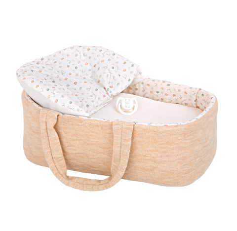 Arias realistinė lėlė kūdikis berniukas su smėline nešykle ir čiulptuku, 33 cm