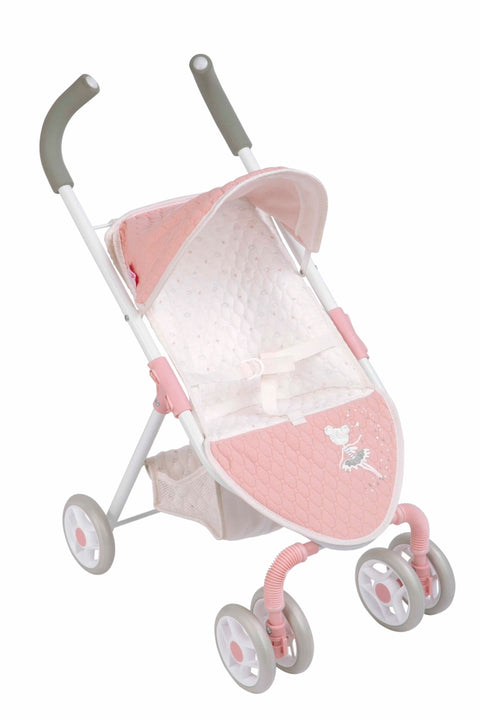 Arias lėlių vežimėlis Balerina – rožinis, sulankstomas, 62 cm