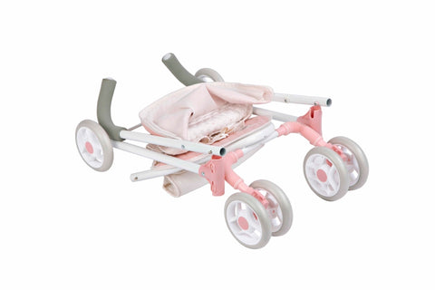 Arias lėlių vežimėlis Balerina – rožinis, sulankstomas, 62 cm