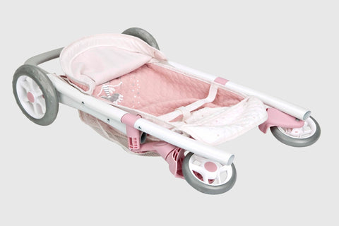 Arias lėlių vežimėlis Balerina, rožinis, sulankstomas, 63 cm