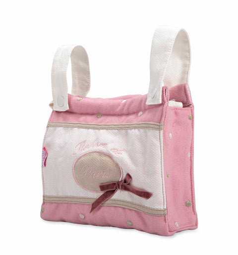 Arias taškuotas lėlių vežimėlis su stogeliu, sulankstomas, 55 cm vaikams